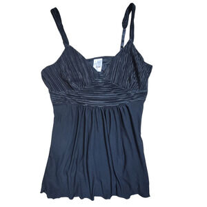 Ambrielle Black Silky Soft Tank Top Women's Size M